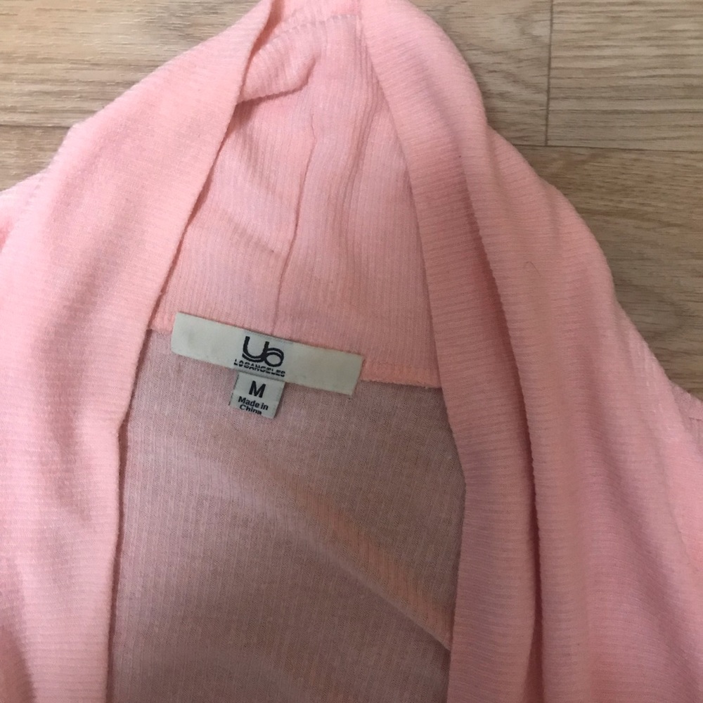 YA Los Angeles pink women’s cardigan size M - Picture 4 of 5